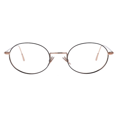 Colibris Saskia runde Brille in Roségold für damen und schmale Gesichter