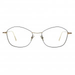 Damenbrille Colibris Senta mit filigranem, gold-schwarzem Metallrahmen, moderne rechteckige Form.