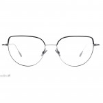 Damenbrille Colibris Skara mit schwarzem, filigranem Metallrahmen in moderner, eleganter Cat-Eye-Form.
