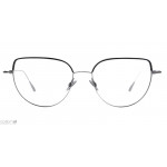 Colibris Skara cat-eyee Brille in Silber für damen und schmale Gesichter