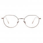 Damenbrille Colibris Sofia mit rundem, dünnem Metallrahmen in Gold, filigranes und elegantes Design.