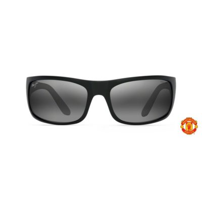 Sonnenbrille Maui Jim Peahi 202 Schwarz Matt Front