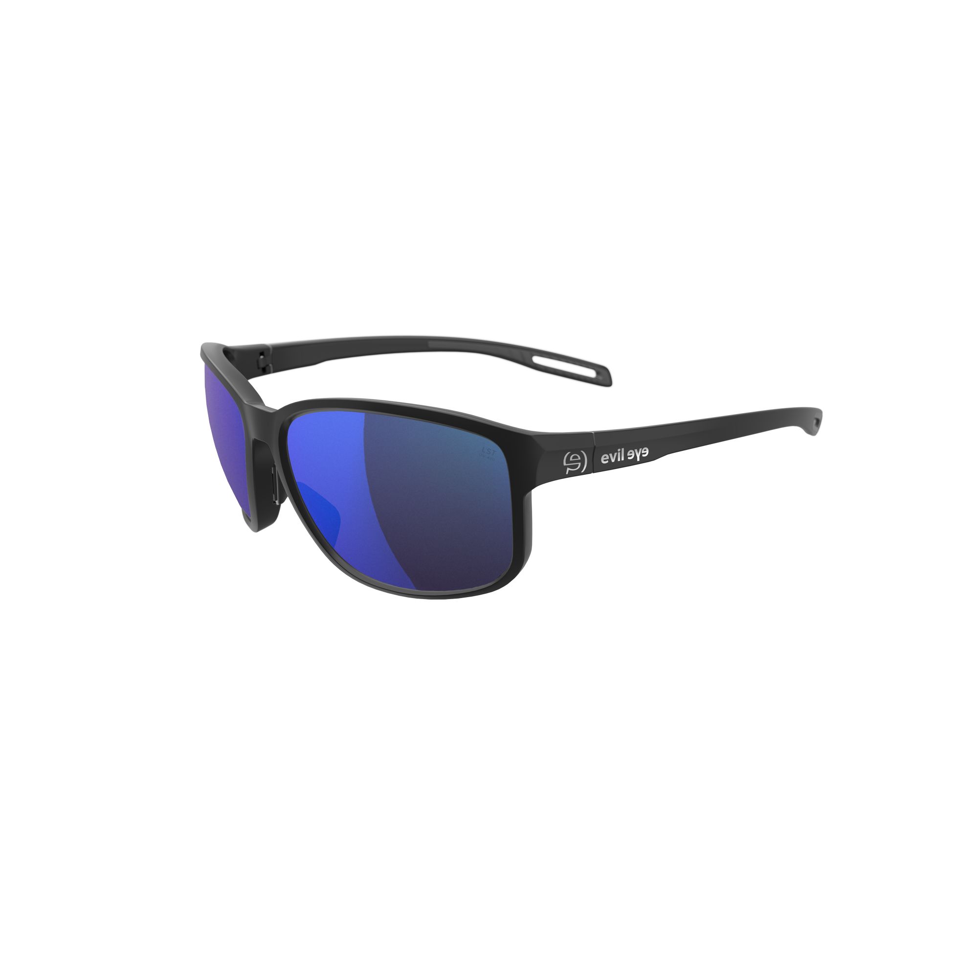 Sonnenbrille Sportbrille Evil Eye Breye E021 E021 75 9300 Black Matt Lst Active Blue Mirror Sid