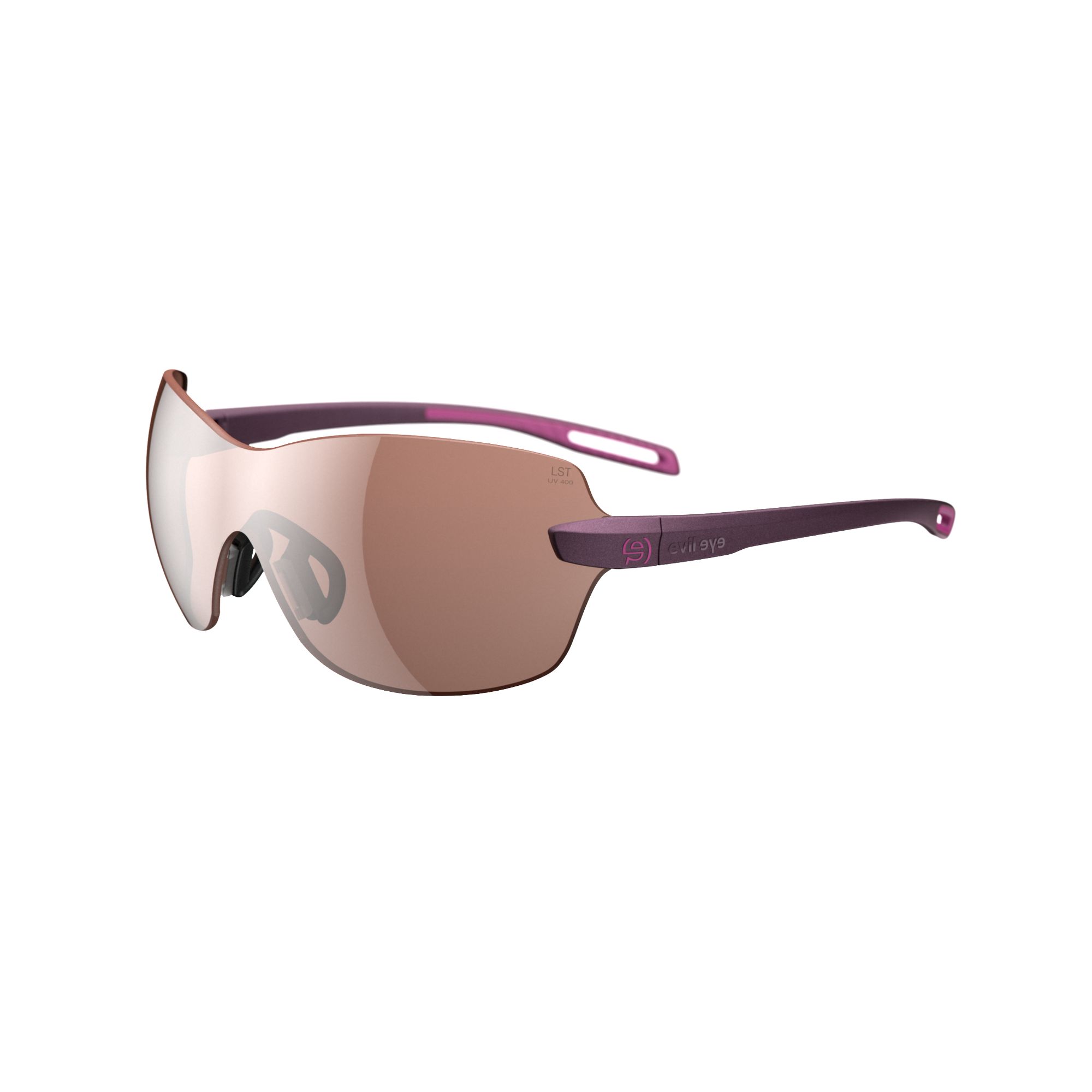 Sonnenbrille Sportbrille Evil Eye Dlite X E013 E013 75 4000 Violet Met Lst Contrast Silver Bg White Sid