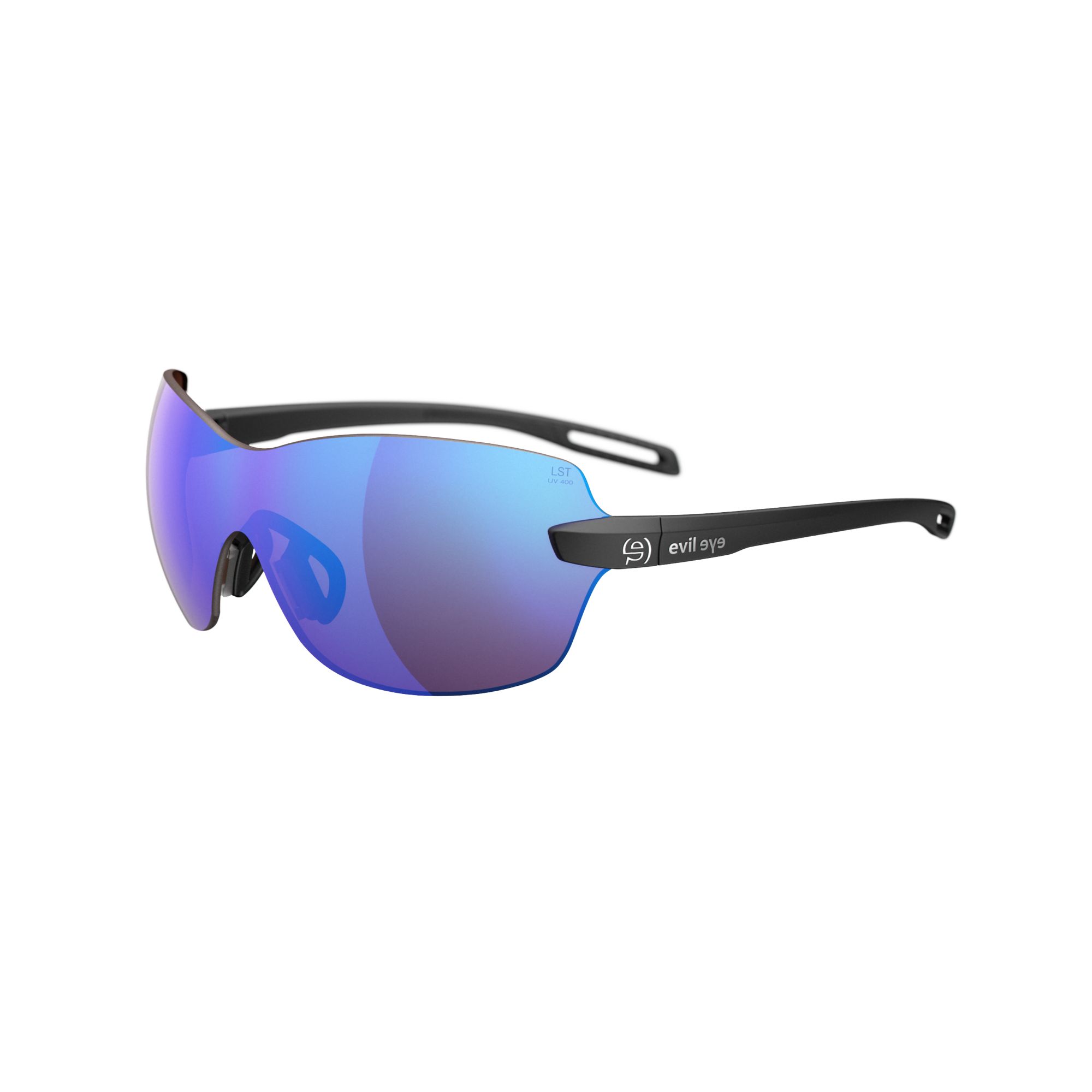 Sonnenbrille Sportbrille Evil Eye Dlite X E013 E013 75 9400 Black Matt Lst Active Blue Mirror Bg White Sid