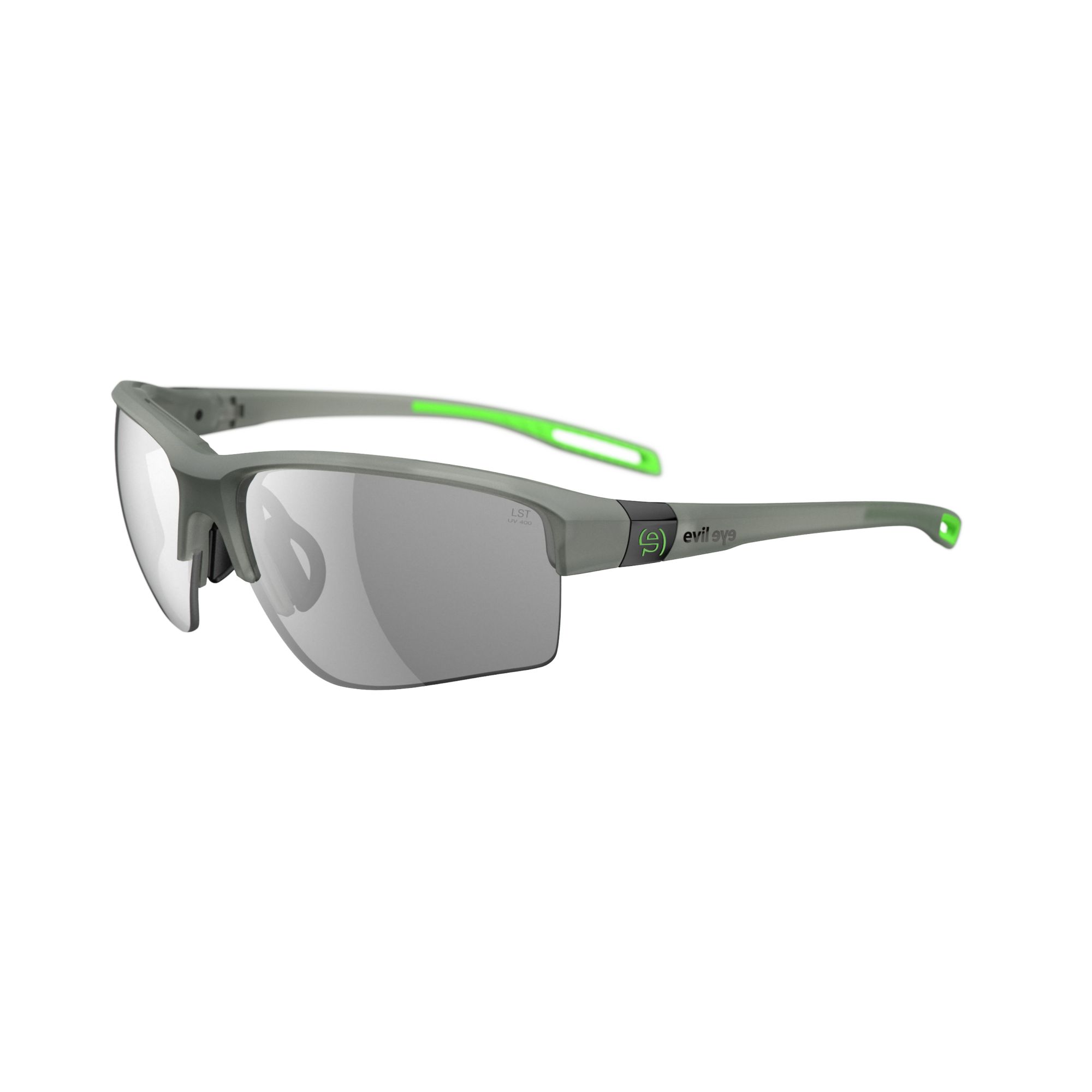 Sonnenbrille Sportbrille Evil Eye Elate P E020 E020 75 6500 Grey Transparent Matt Lst Grey Silver Bg White Sid
