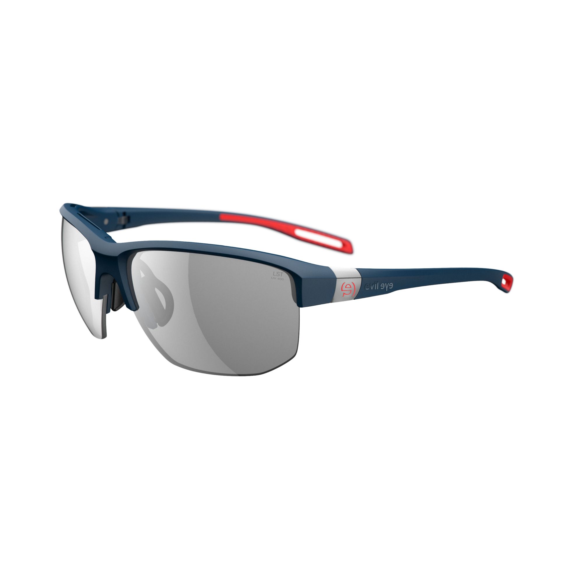 Sonnenbrille Sportbrille Evil Eye Elate T E019 E019 75 4500 Dark Blue Matt Lst Grey Silver Bg White Sid