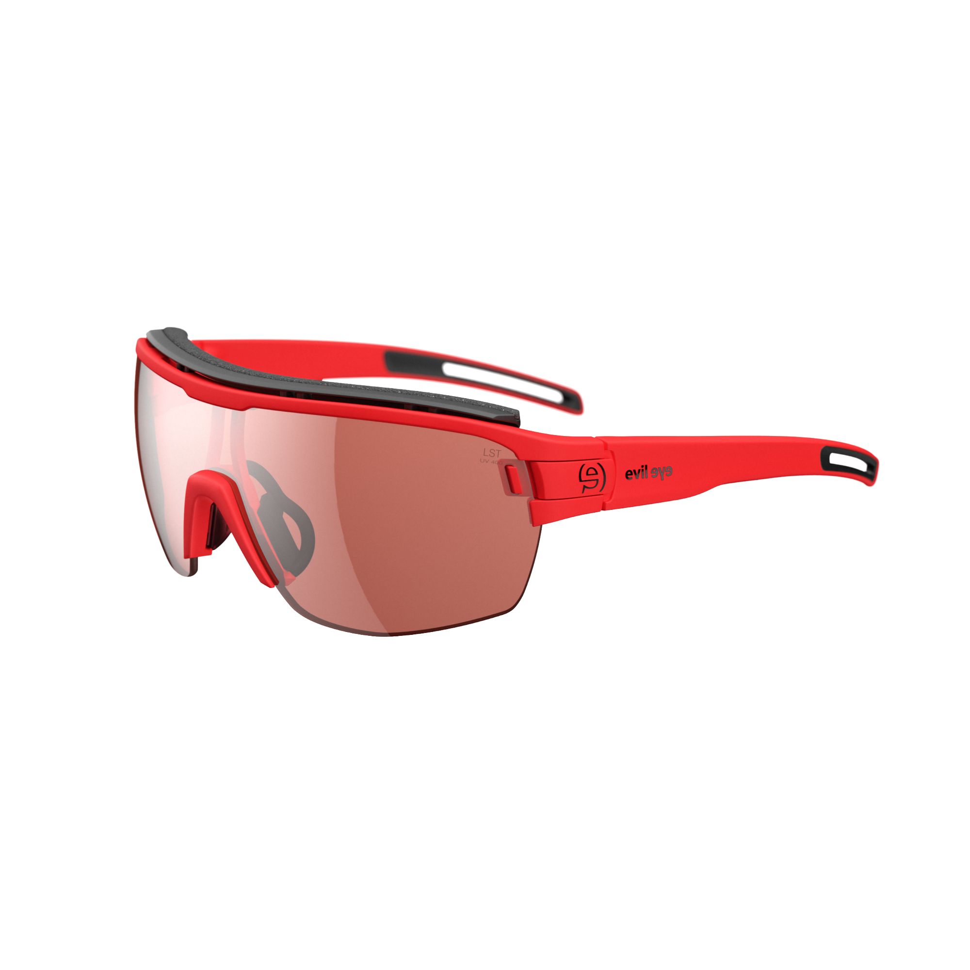 Sonnenbrille Sportbrille Evil Eye Vizor Hr Pro E009 E009 75 3000 Ee Red Matt Lst Active Silver Bg White Sid