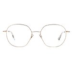 Brille Colibris Svenja für Damen, goldfarbenes Gestell mit dünnem Rand und klaren Gläsern. Hochwertiges Design, stilvoll und elegant.